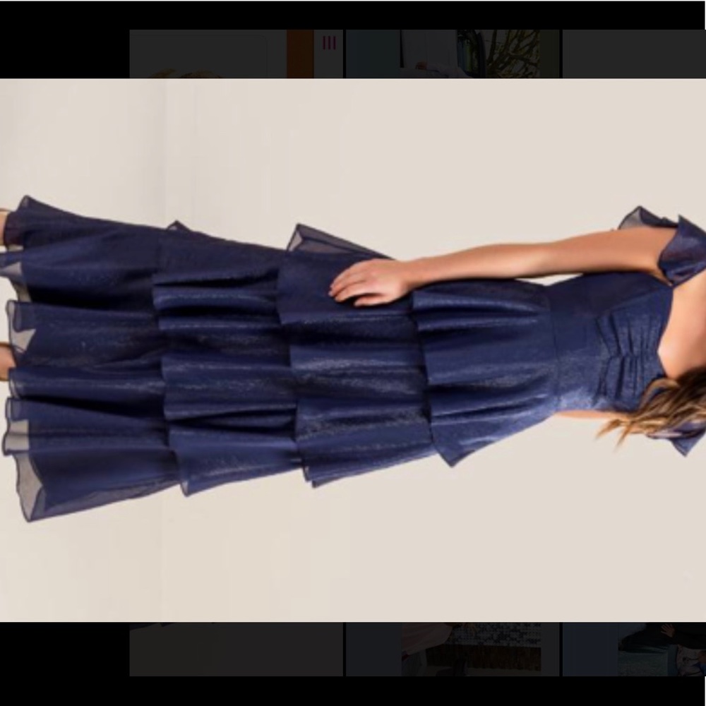 Long blue dress